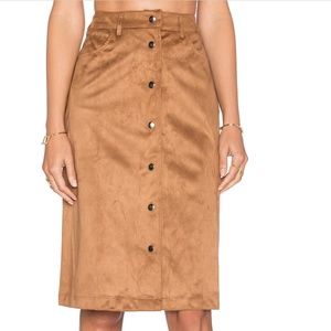 Final Price! HOST PICK! New Glamorous Suede Skirt